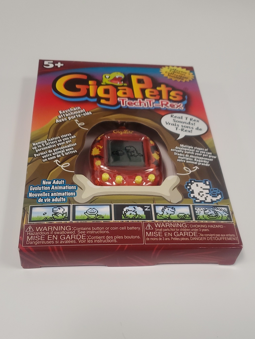 Top Secret GigaPets TechT-Rex Red and Yellow Virtual Pet